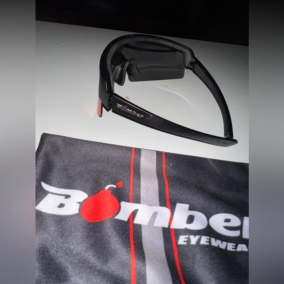 Brand new never worn bomber eyewear safety mirror polarized red sunglasses - Picture 3 of 4